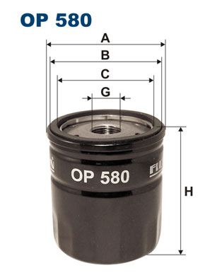 Oliefilter Filtron OP 580