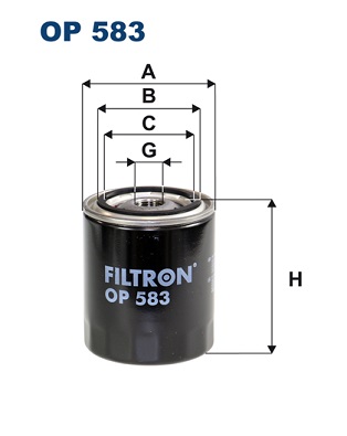 Oliefilter Filtron OP 583