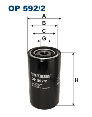 Oliefilter Filtron OP 592/2