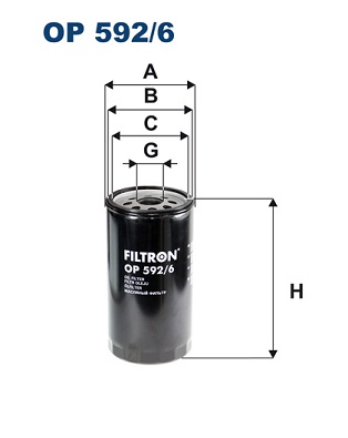 Oliefilter Filtron OP 592/6