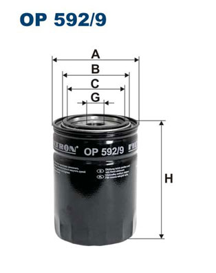 Oliefilter Filtron OP 592/9