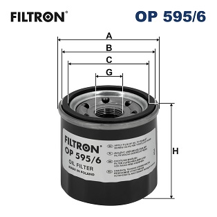 Oliefilter Filtron OP 595/6