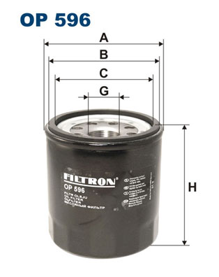 Oliefilter Filtron OP 596