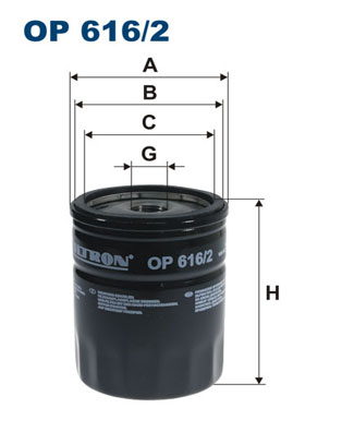 Oliefilter Filtron OP 616/2