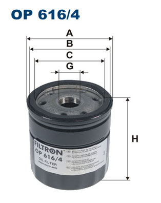 Oliefilter Filtron OP 616/4