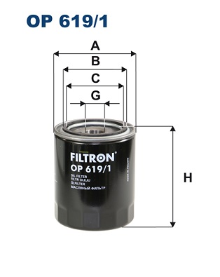 Oliefilter Filtron OP 619/1