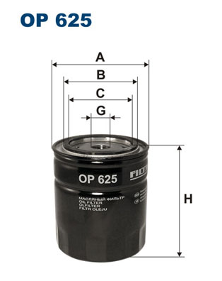 Oliefilter Filtron OP 625