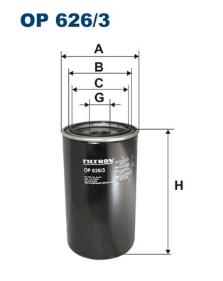 Oliefilter Filtron OP 626/3