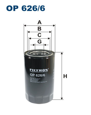 Oliefilter Filtron OP 626/6