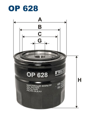 Oliefilter Filtron OP 628