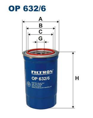 Oliefilter Filtron OP 632/6