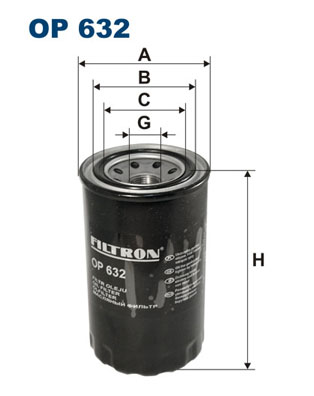 Oliefilter Filtron OP 632