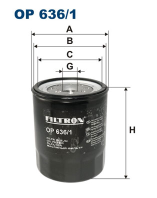 Oliefilter Filtron OP 636/1