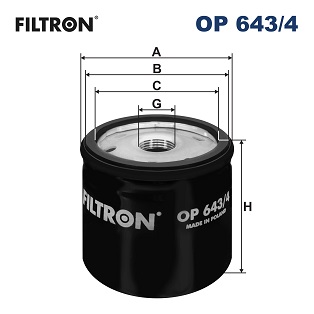 Oliefilter Filtron OP 643/4