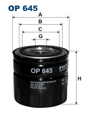 Oliefilter Filtron OP 645