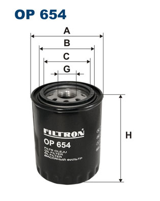 Oliefilter Filtron OP 654