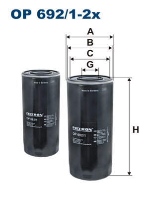 Oliefilter Filtron OP 692/1-2x
