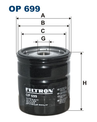 Oliefilter Filtron OP 699