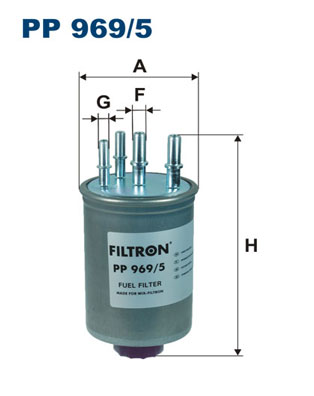 Brandstoffilter Filtron PP 969/5