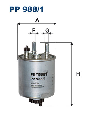 Brandstoffilter Filtron PP 988/1