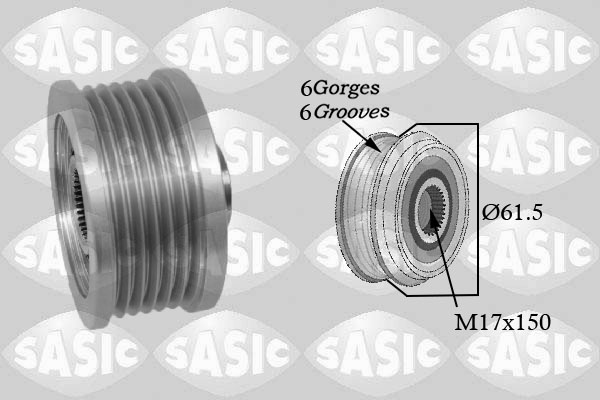 Vrijloop koppeling dynamo Sasic 1676012