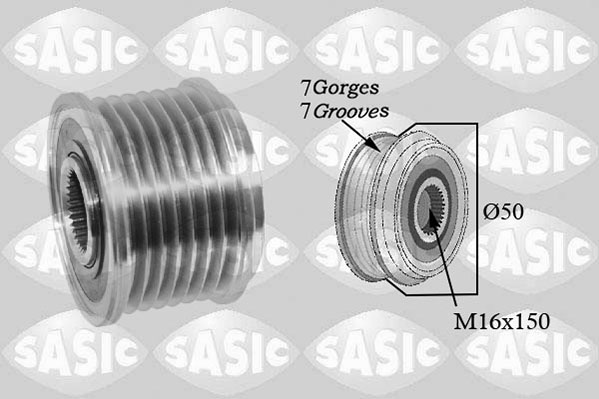 Vrijloop koppeling dynamo Sasic 1676022