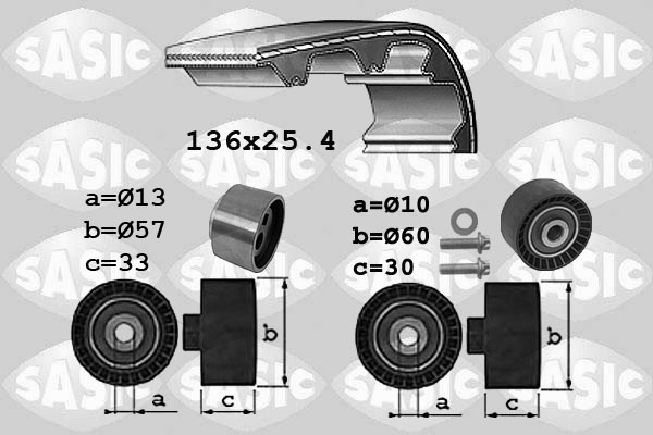 Distributieriem kit Sasic 1750035