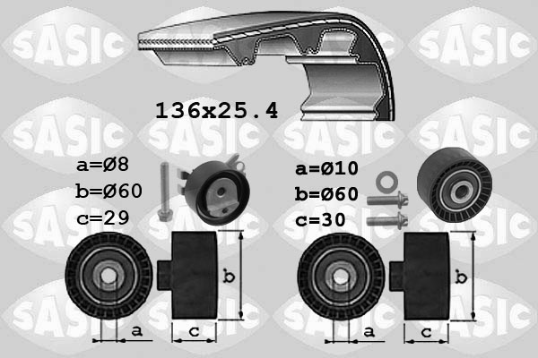 Distributieriem kit Sasic 1750036