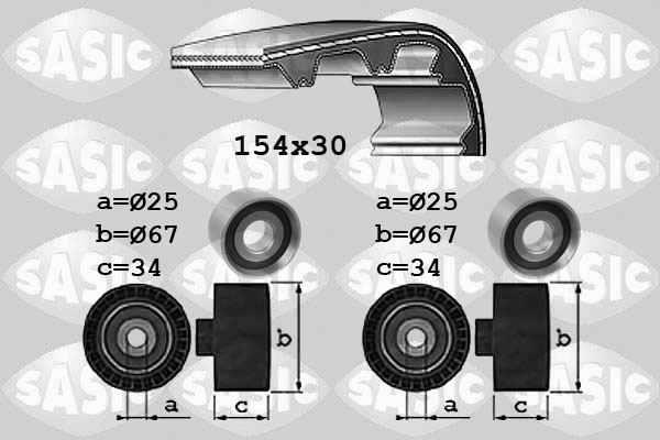 Distributieriem kit Sasic 1750037