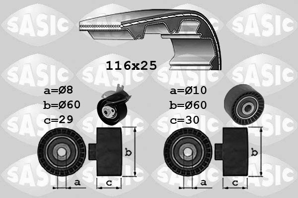 Distributieriem kit Sasic 1750039