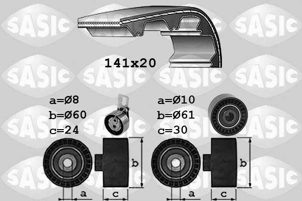 Distributieriem kit Sasic 1750044
