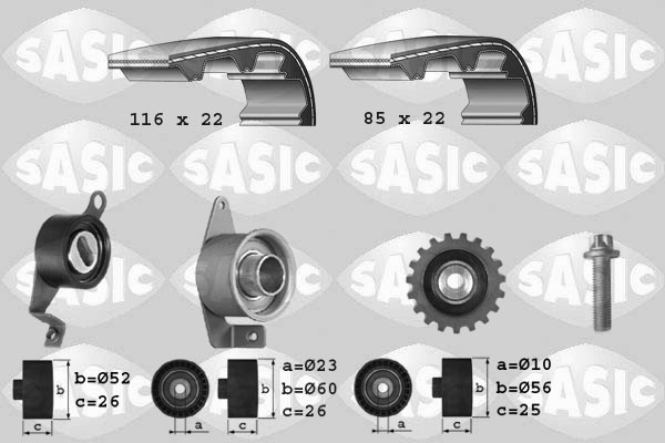 Distributieriem kit Sasic 1756011