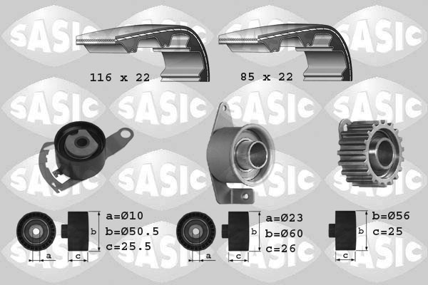 Distributieriem kit Sasic 1756012