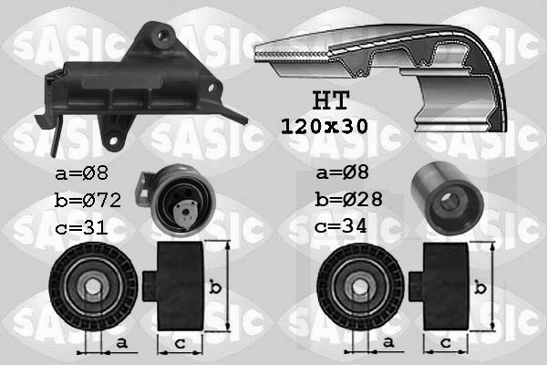 Distributieriem kit Sasic 1756019