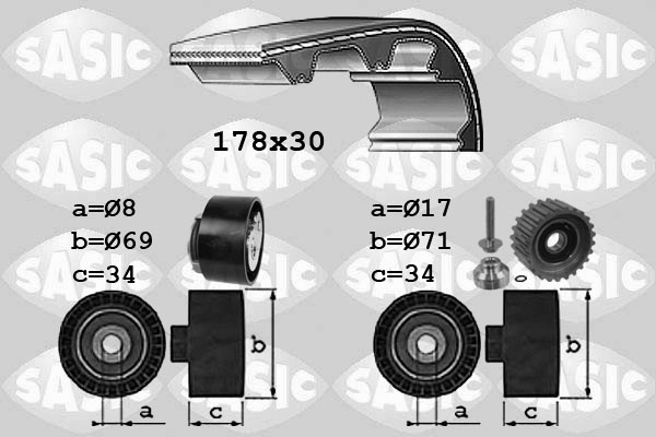 Distributieriem kit Sasic 1756022