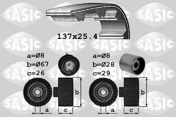 Distributieriem kit Sasic 1756038