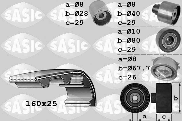 Sasic Distributieriem kit 1756068