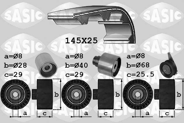 Distributieriem kit Sasic 1756073