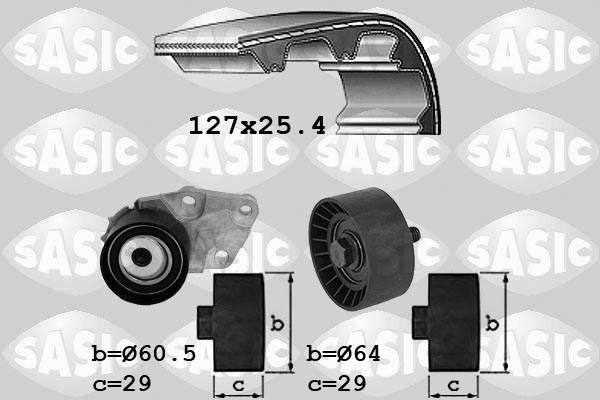 Distributieriem kit Sasic 1756075
