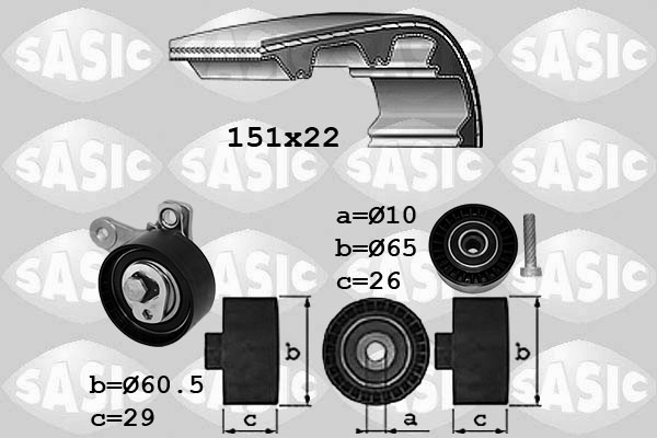 Distributieriem kit Sasic 1756082
