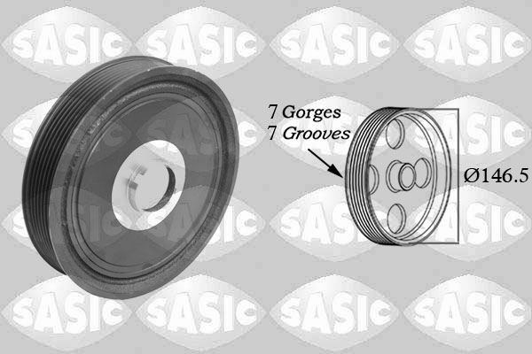 Sasic Riemschijf, krukas 2150054