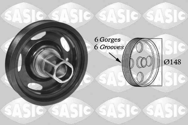 Riemschijf, krukas Sasic 2150055