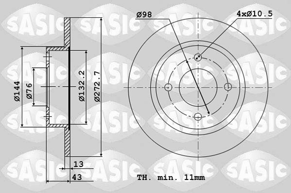 Remschijven Sasic 2464424J
