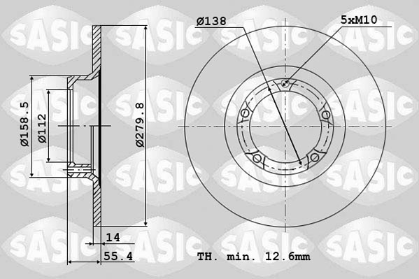 Remschijven Sasic 2464694J
