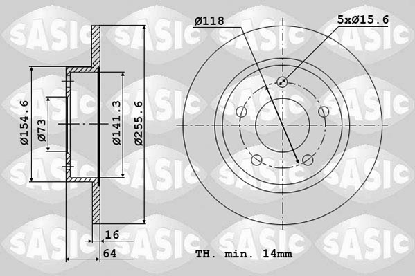 Remschijven Sasic 2464954J