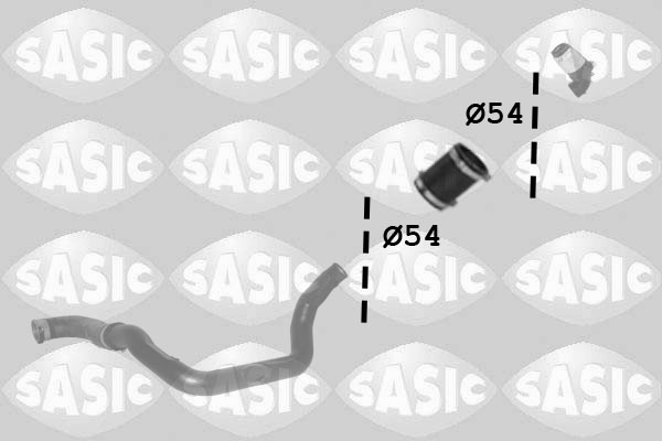 Laadlucht-/turboslang Sasic 3334053
