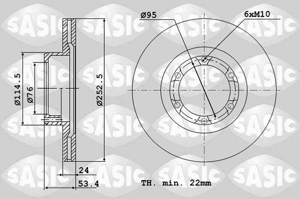 Remschijven Sasic 4004249J