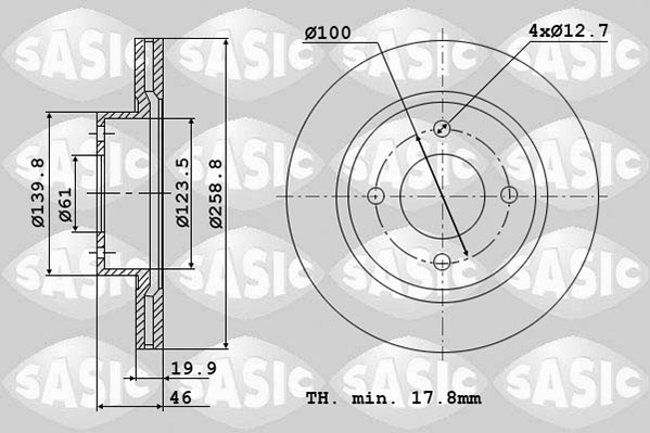 Remschijven Sasic 4004256J