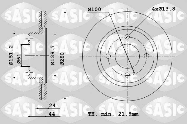 Remschijven Sasic 6104050