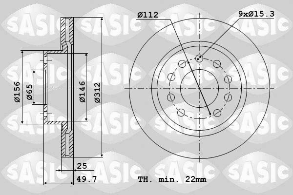 Remschijven Sasic 6106021